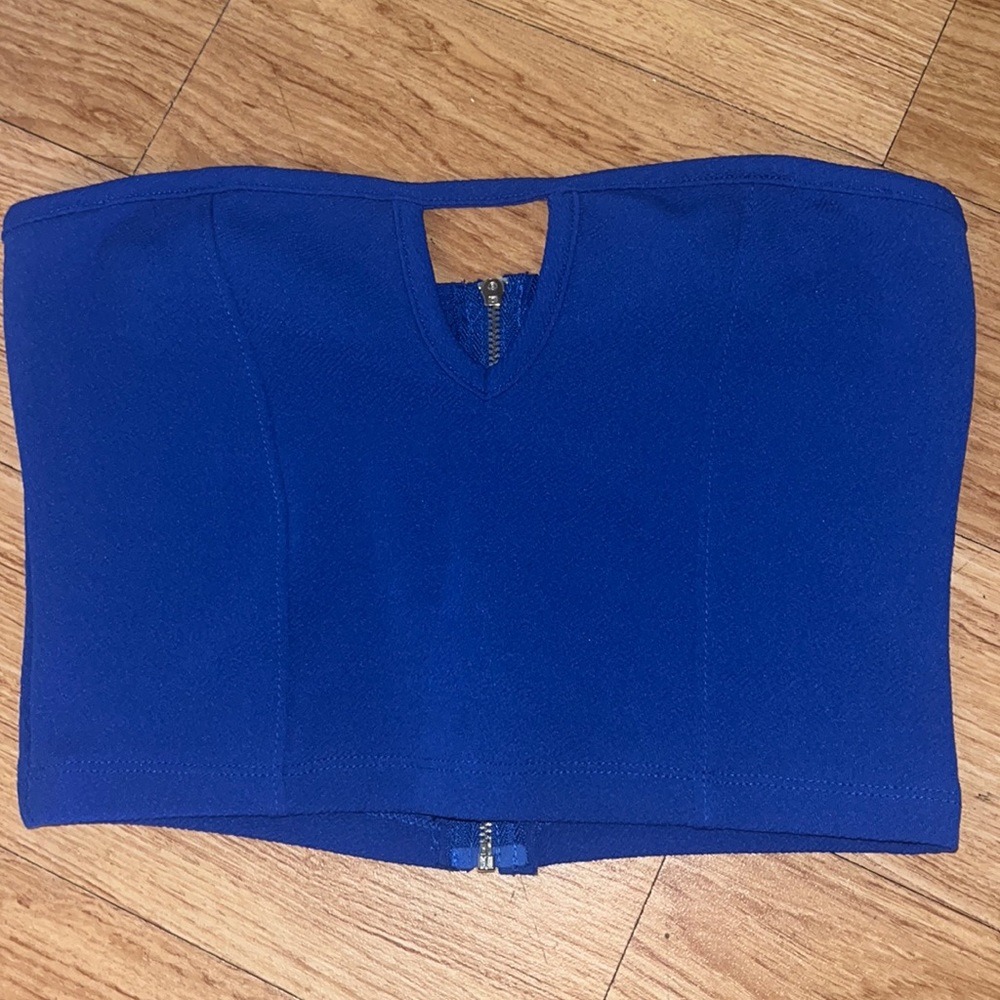 Navy blue corset